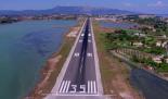 Landung am Flugplatz Korfu